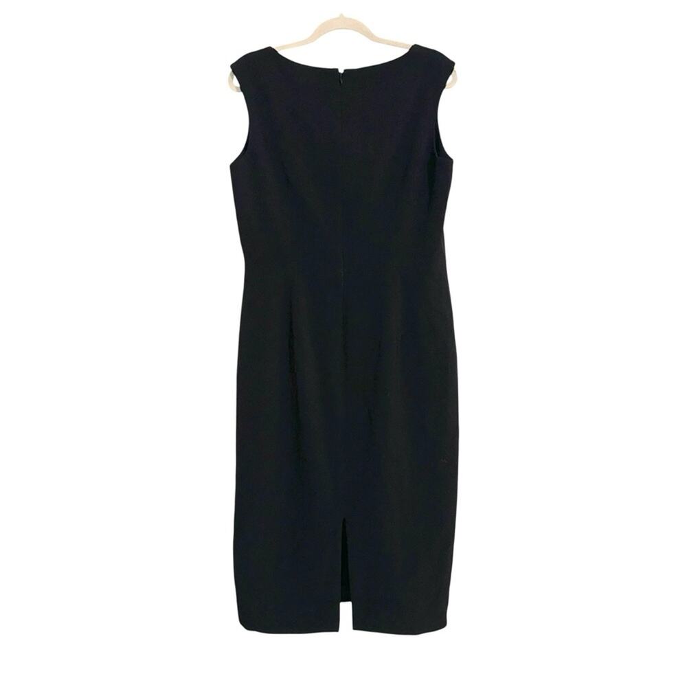 Dress the Population Elle Sweetheart Neck Sleeveless Sheath Black Midi Dress XL - Picture 4 of 9